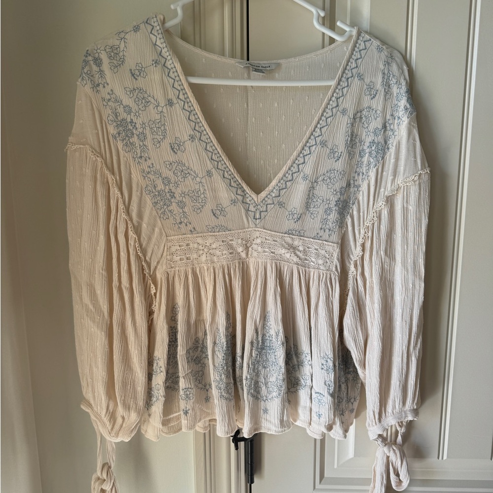 American Eagle peasant top